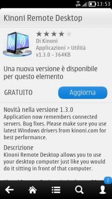 Aggiornamento Kinoni Remote Desktop v1.3.0