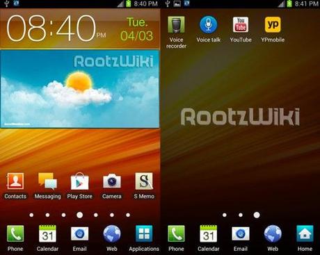 galaxynoteicsleak Galaxy Note: Trapelata in Rete ICS AT&T Leaked