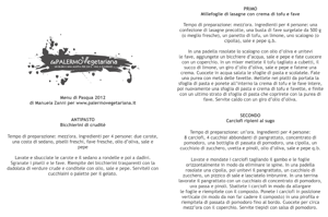 Il menu di Pasqua 2012 della Palermo Vegetariana