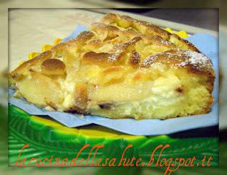 Crostata alla ricotta e pere