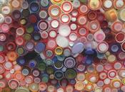 Patterns effetti superficie nelle installazioni tappi bottiglie mary ellen croteau