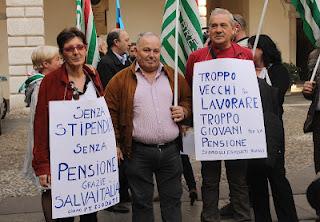 Gli esodati: nè lavoratori, nè pensionati!