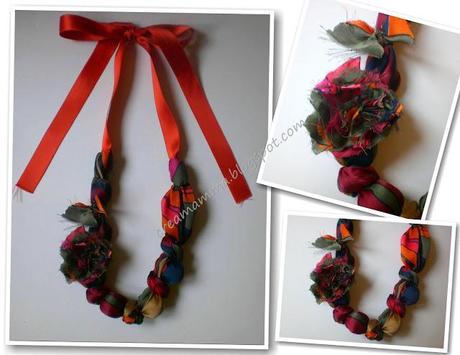 Come trasformare un foulard in una collana