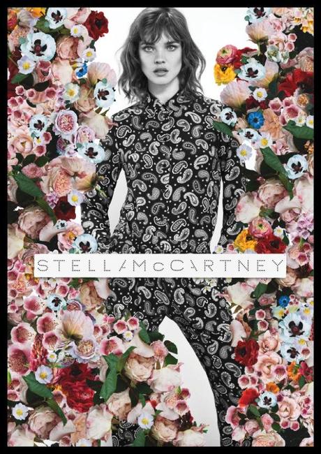 Stella McCartney S/S 2012 Campaign Model: Natalia Vodianova Photographer: Mert & Marcus Styled by: Stella McCartney floral paisley top shirt pants