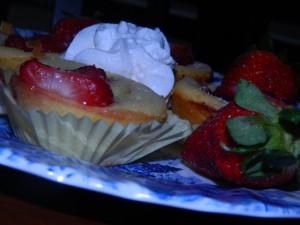 Muffins ricotta e fragole