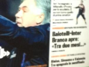 Foto-Ecco la prima pagina della Gazzetta dello Sport,Balotelli vicino al ritorno al…