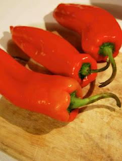 Rotolo sfizioso di peperoni con salsa di cipolle