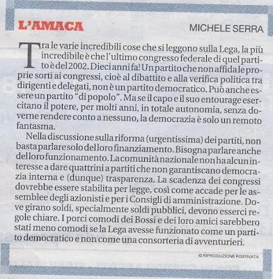 Serra su Bossi e la Lega + Fiorello