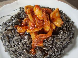 Risotto al nero di seppia.