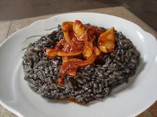 Risotto al nero di seppia.