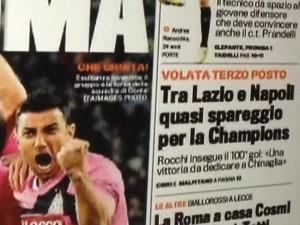 FOTO-ECCO IN ANTEPRIMA LA PRIMA PAGINA DELLA GAZZETTA DELLO SPORT,VISIONATE!