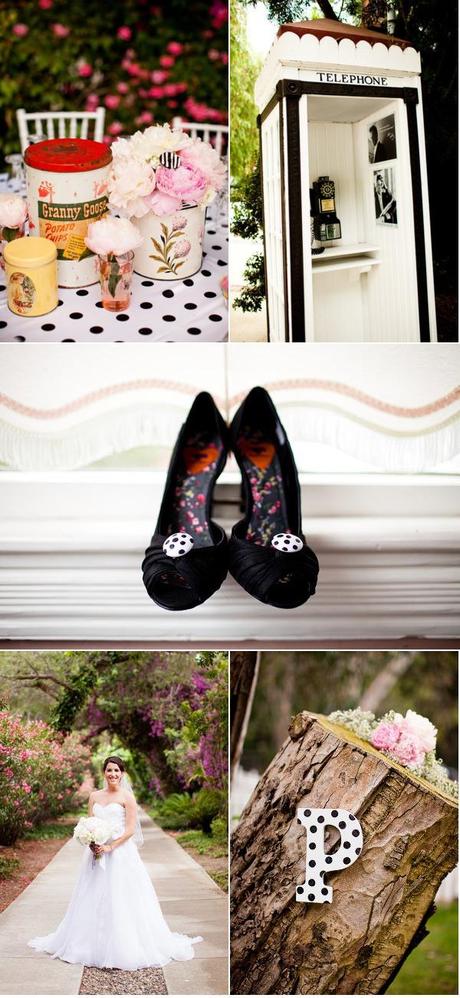 Polka dots & stripes wedding