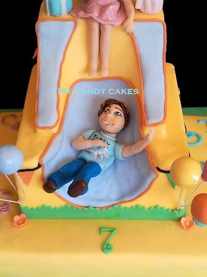 Baby party cake - Torta festa ai gonfiabili