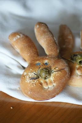 Coniglietti di pasta di pane