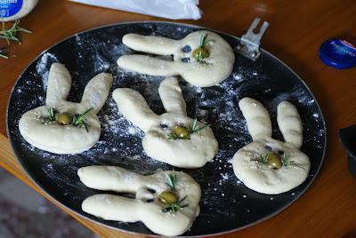 Coniglietti di pasta di pane