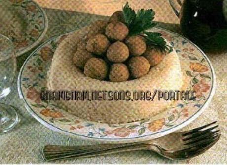 Corona di riso con polpette