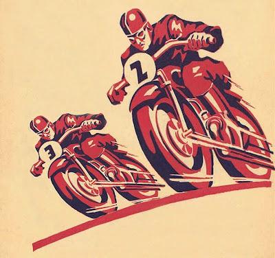 Vintage motorcycle art