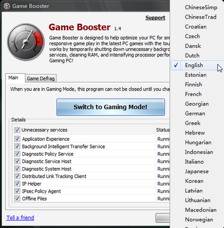 gameboster GameBooster,metti il turbo sul pc per giocare