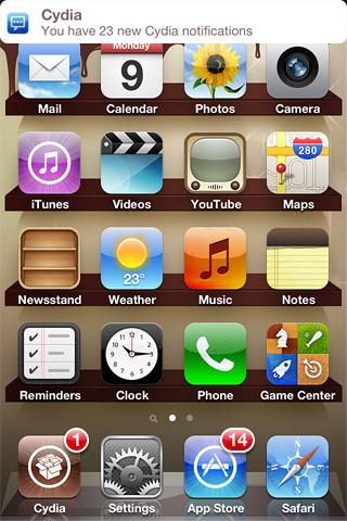 Curiosa notification Curiosa, il tweak che segnala gli aggiornamenti di Cydia nel Centro Notifiche di iPhone