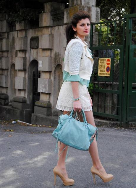 Easter Outfit: Lace and Mint