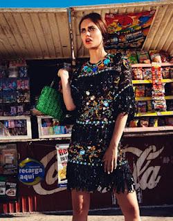 Yana Sotnikova in Dolce & Gabbana su Grazia Magazine Germany