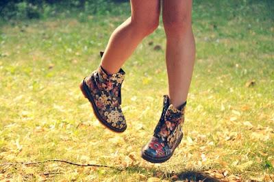 Dr Martens Floral Boots