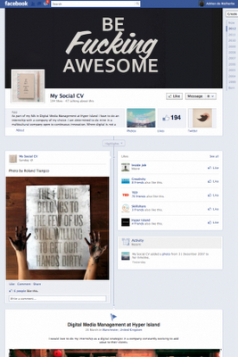 Usare la timeline di Facebook come Social CV