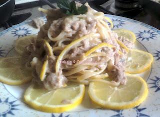 Linguine, limone e sgombro