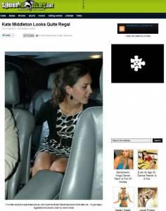 Kate Middleton sale in macchina e si vede la biancheria intima.