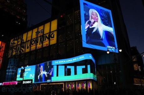 Nokia takes over Times Square for Lumia 900 launch event