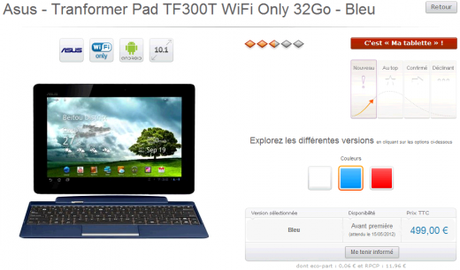 TF300T 520x306 Asus Transformer Pad TF300T in arrivo: 32GB a 499€