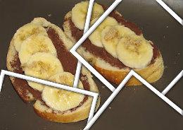 BRUSCHETTA BANANE E NUTELLA