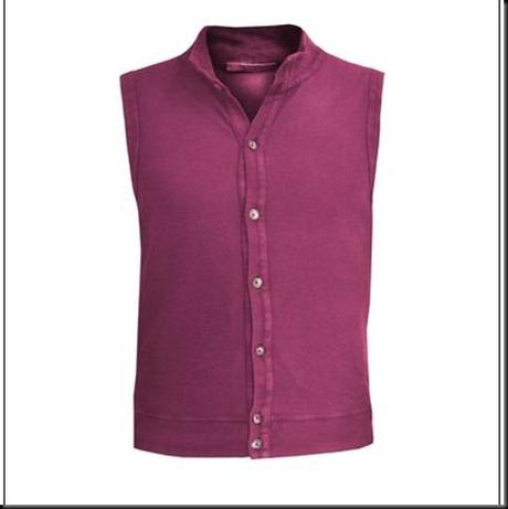GILET CARMINE