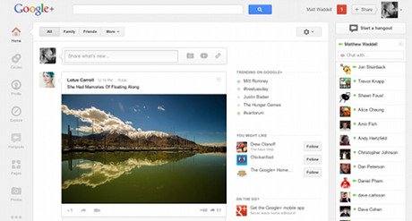 Google+, restyling