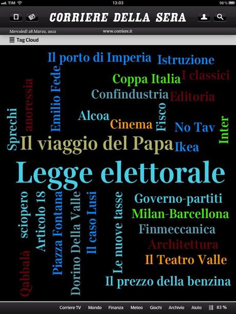 iPad Corriere: le mie impressioni sulla nuova app