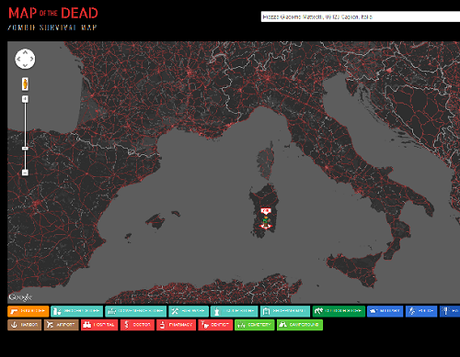 map of the dead