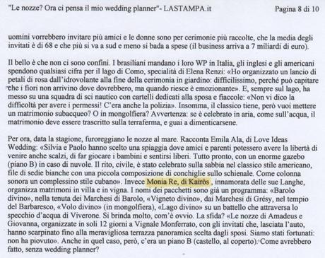 Ci si sposa di meno, ma si punta piu’ in alto…