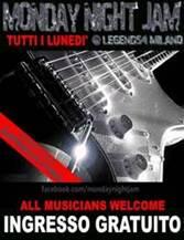 Lunedì 16 aprile torna la jam session a tema del Legend 54