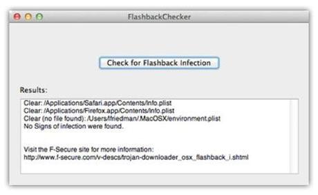 flashback checker Controllare se il Mac è infettato dal trojan Flashback con Flashback Checker