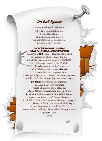 Che darti Signore?