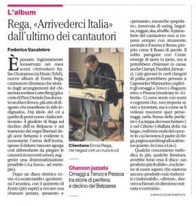 Articolo: IL MATTINO (REGA, ARRIVEDERCI ITALIA)