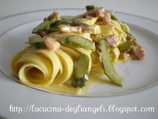 Tagliatelle con farina di Kamut alla carbonara Monferrina