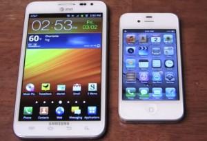 Samsung Galaxy Note vs iPhone 4S : Apple vs Samsung