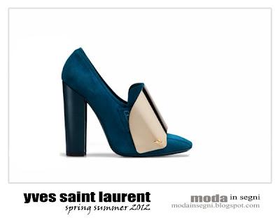 Yves Saint Laurent Cardinal Suede Mocassin SS 2012... nel guardaroba di Moda in Segni