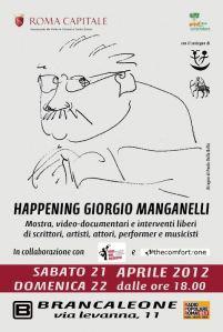 Happening Giorgio Manganelli – Le locandine