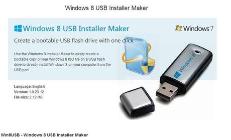 Windows 8 con una chiavetta usb bootable