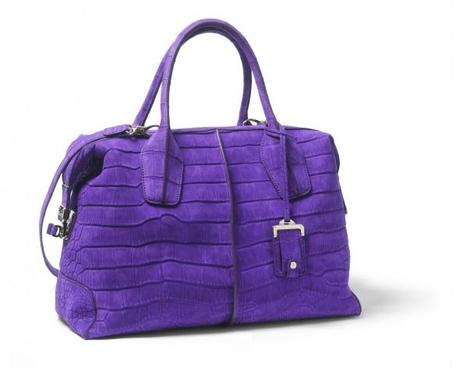 luxury bag viola coccodrillo firmata Tod's