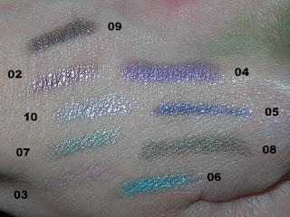 Swatches *rubati*: Deborah Pearly Stick Eyeshadow