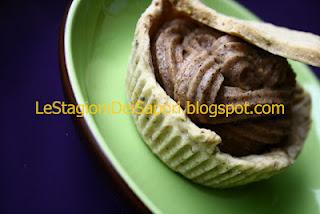 DOLCEZZE AL PISTACCHIO CON CREMA AGLI AMARETTI