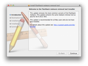 Apple rilascia l’utility per rimuovere il malware Flash Back